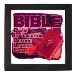 Keepsake Box Black BIBLE Basic Information Before Leaving Earth