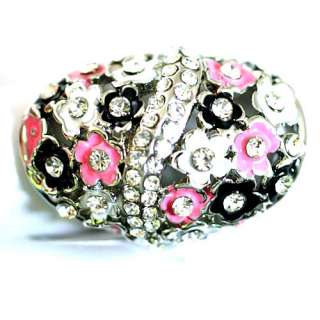   Wedding Hollow Floral Diamante CZ Ring Jewelry Fashion Rings  