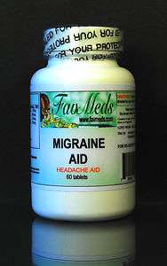 Migraine Aid High Quality FeverFew Leaf, Made in USA  60 capsules 