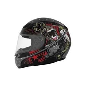   BEATS REPLICA HELMET STARS AND STRAPS (LARGE) (BLACK/RED) Automotive