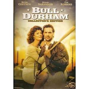  Kevin Costner Signed Bull Durham DVD Movie Cover 