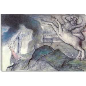 The Minotaur (Dante Hell XII) by William Blake Canvas Painting 