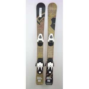  New ECO Brown & Black Kids Shape Snow Ski with Salomon T5 