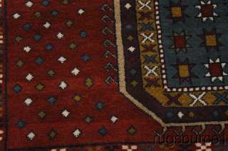 ONE OF A KIND TRIBAL 4X6 RARE SHIRAZ PERSIAN ORIENTAL AREA RUG WOOL 