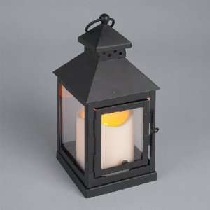 Gerson 37834 Metal With Plexiglass Mini Square Lantern  Pack of 9 