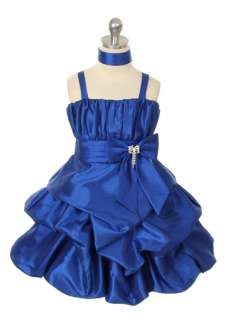   Blue Bubble Wedding, Christmas, Birthday, Party Girl Dress  