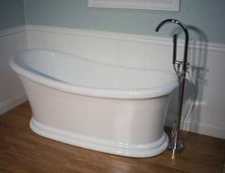H409 FREE STANDING PEDESTAL BATHTUB & FAUCET bath clawfoot tub  