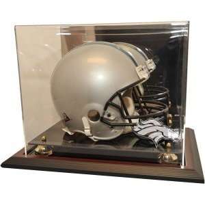  Denver Broncos Zenith Helmet Display, Mahogany: Sports 
