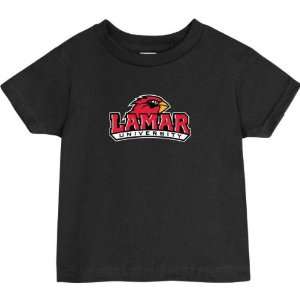  Lamar Cardinals Black Toddler/Kids Logo T Shirt: Sports 