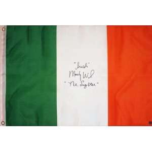  Irish Micky Ward The Fighter Signed 2x3 Ireland Flag 