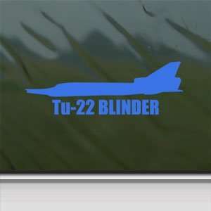  Tu 22 BLINDER Blue Decal Military Soldier Window Blue 