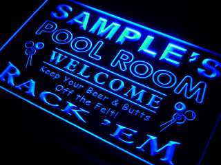 py1082 b Colemans Man Cave Pool Room Neon Sign  