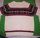 Vintage Mens 1970s Montgomery Ward Ski Sweater; Size Medium