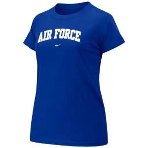   Force Falcons Ladies Royal Blue Arch Crew T shirt