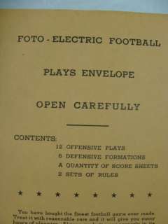 1941 Foto Electric Football Game  