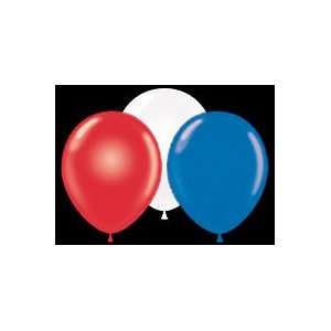    17 Inch Red white blue Latex Balloons 72ct: Office Products