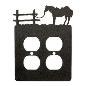  Tethered Horse Double Power Outlet Plate Cover