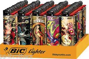 50ct Bic Tattoo Series Lighters (B3T)  