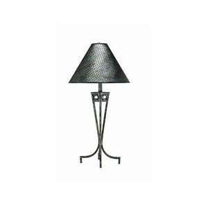  Lite Source LS 3780 Tessuto 1 Light White Table Lamp: Home 