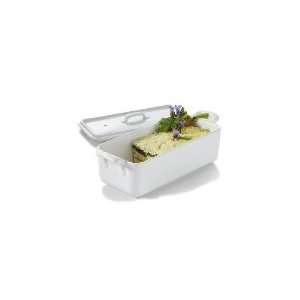   Porcelain Rectangular Terrine w/ Lid, 2 Handles, White