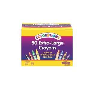  Colorations Extra Large Crayons   Set of 50: Toys & Games