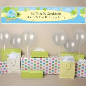  Boy Turtle   Personalized Birthday Party Banner: Toys 