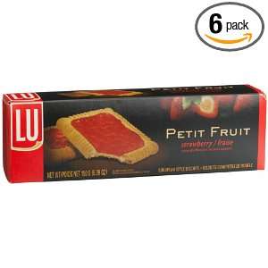LU Petit Fruit Strawberry, 5.3 Ounce Boxes (Pack of 6)  