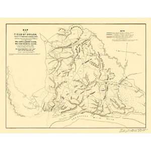   PITTSBURGH LANDING TENNESSEE (TN) CIVIL WAR MAP 1862