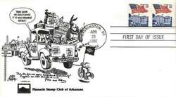 1992 Sc 2609 George Fisher cartoon Bill Clinton cachet  