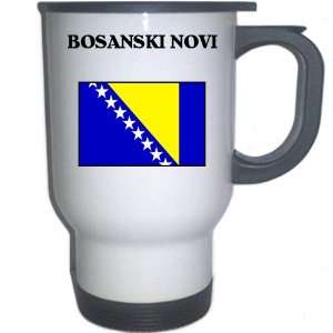  Bosnia   BOSANSKI NOVI White Stainless Steel Mug 