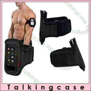 BLACK ARMBAND POUCH CASE FOR LG CHOCOLATE TOUCH VX8575  