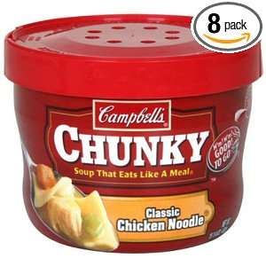 Campbells Microwaveable Chunky Chicken Noodle Soup, 15.25 Ounce (Pack 