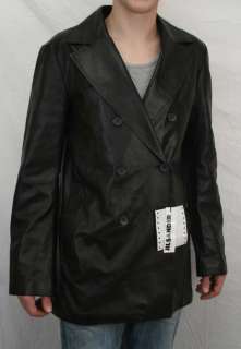 NEW Jil Sander Jacket Black Leather Sz 40 $4000  
