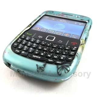 Blue Daisys Hard Case Cover Blackberry Curve 3G 9300  
