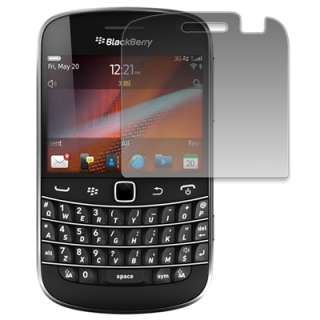 for BlackBerry Bold 9900 Case Gel Black+Screen Protect 886571219740 