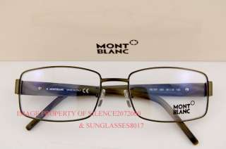New MONT BLANC Eyeglasses Frames 257 093 BRONZE Men  