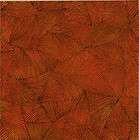 GILDED BURGUNDY GOLD GINKGO LEAVES Tonal Blender Quilt Fabric items in 