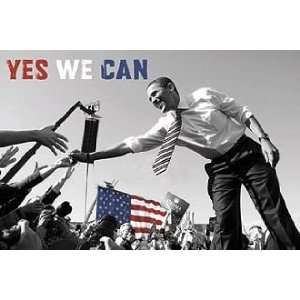 Bruce McGaw Publisher 36W by 24H  Obama Yes we can (crowd) CANVAS 