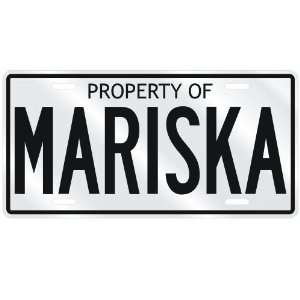 NEW  PROPERTY OF MARISKA  LICENSE PLATE SIGN NAME