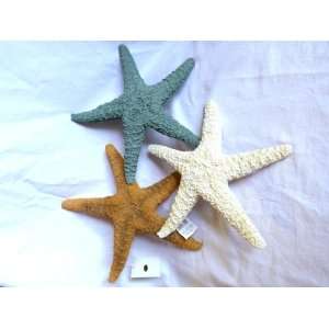  Set of 3 Complimentary Resin Starfish   10.5 In. Nautical 