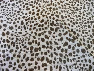 Snow Leopard Fabric 54 Brown White Upholstery  