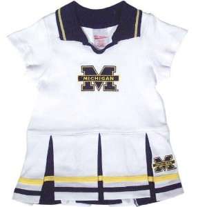  Michigan Wolverines Infant Cheerleader Dress Sports 