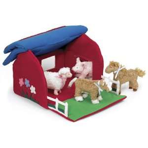  Animal Farm Barn Playset: Toys & Games