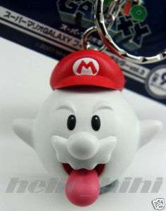 Nintendo Super mario Bros Galaxy Boo figure chain key  