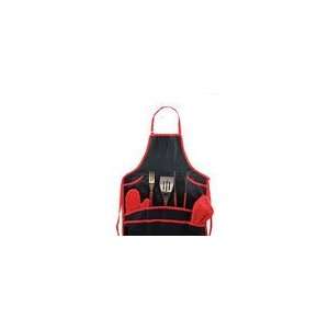  BBQ Apron Tote   Red and Black