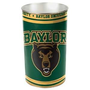 Baylor Bears Trash Can   WastePaper Basket  Kitchen 