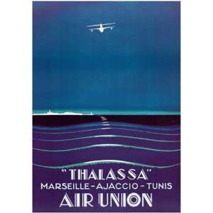 Thalassa Air Union   Poster by E. Maurus (28x40):  Home 