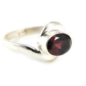  Ring silver Fusion garnet.   Taille 54 Jewelry