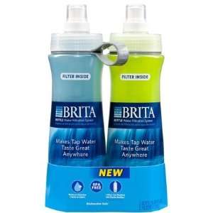  Brita Bottle Water Filtration Blue/Green 2 ct (Quantity of 