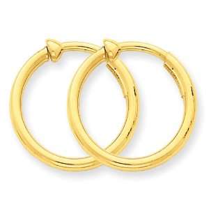  14k Non Pierced Hoop Earrings Jewelry